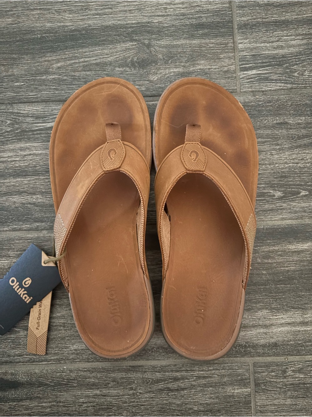 Olukai Men's Tuahine Sandal- Toffee size 11